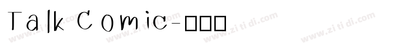 Talk Comic字体转换
